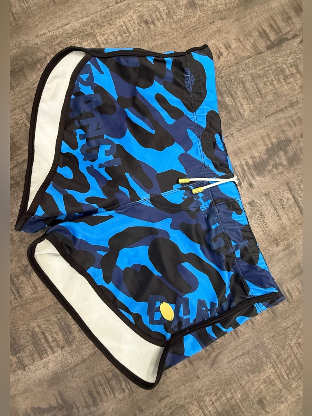 SAMPLE/ Men’s Blue & Black Camo Hybrid Swim Shorts